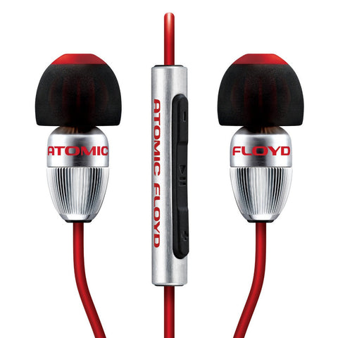 Atomic Floyd - MiniDarts + Remote Stereo Headset with Red Cable